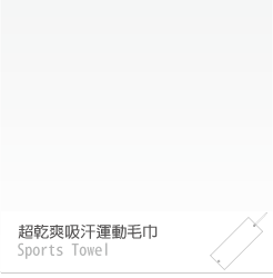 超乾爽吸汗運動毛巾
